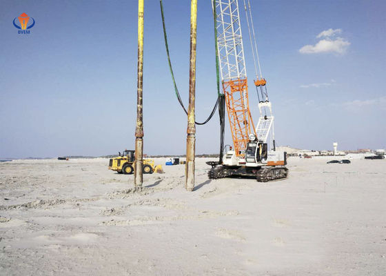 75 KW Vibroflot Equipment Vibro Stone Columns Ground Improvement Relative Density