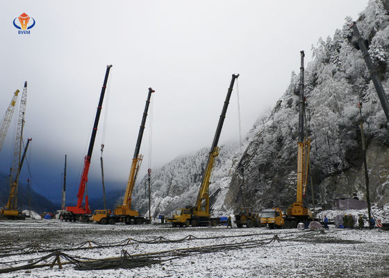 150 KW Electric Vibrating Floater Vibro Compaction Stone Columns Foundation Improvement