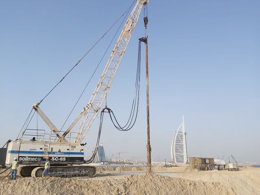 450mm 260kw Enhancing Seismic Capacity Bvem Vibro Compaction Piling Driver Machine