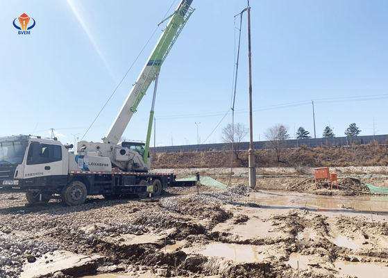Industrial Vibro Pile Foundation Construction Machine Eco - Friendly BJV150E-377