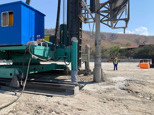 Bottom Feed Vibroflot Equipment Walking Pile Frame Type For Silt Clay Soft Soil Improvement